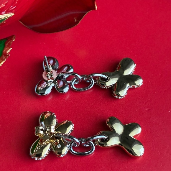 COACH Earrings,Coach Gold and Silver Butterfly Earrings - Picture 5 of 8